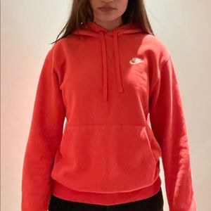 Nike hoodie sweatshirt (coral color)